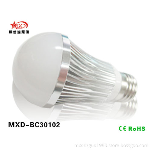Indoor Light Aluminum 3W B22 LED Bulb Light